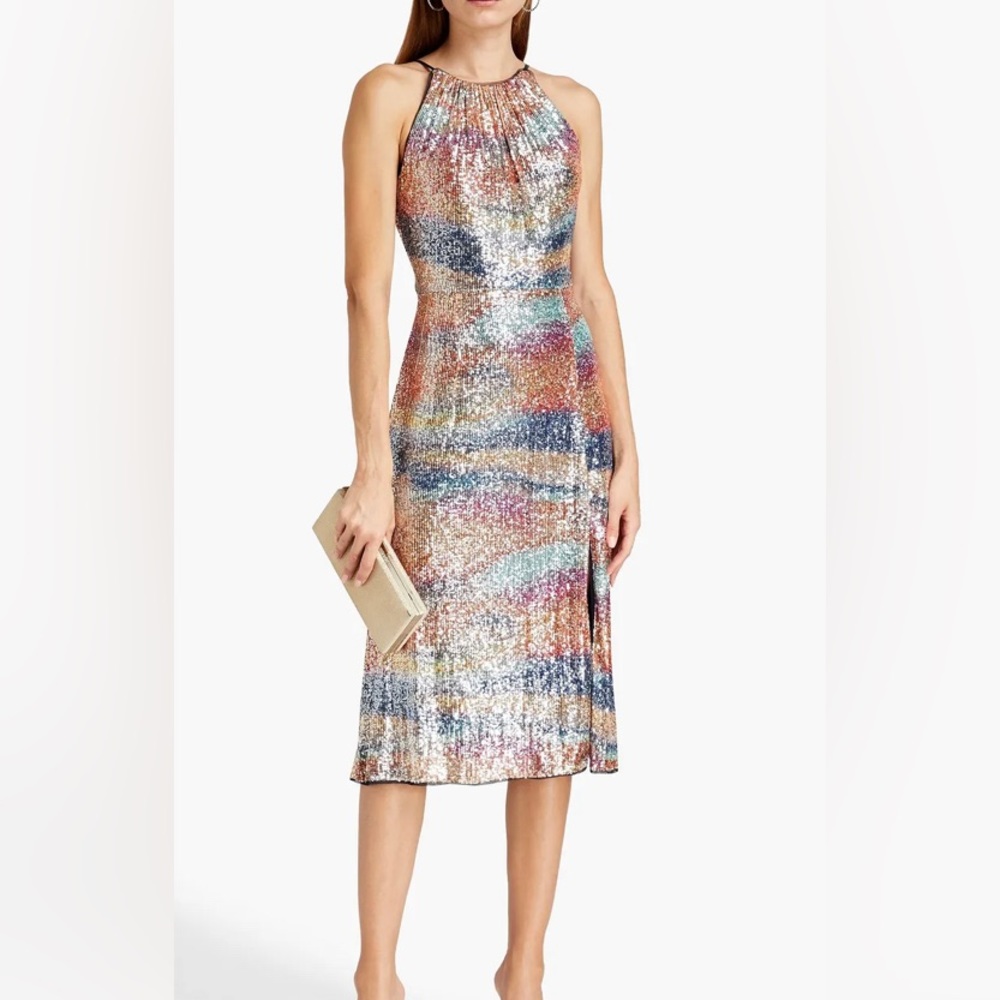 Beautiful Aidan Mattox sequin cocktail party dress. Great for  holidays or NYE!
